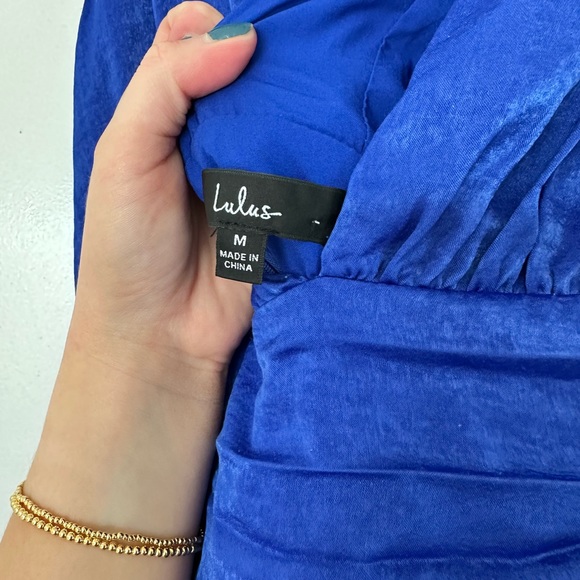 Lulu’s Peak Party Vibes Cobalt Blue Midi Dress - Picture 9 of 9